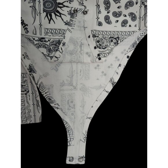 Hot Wheels Forever 21 Los Angeles Bandana SoCal Graphic Bodysuit M RARE!‎ - Picture 9 of 9